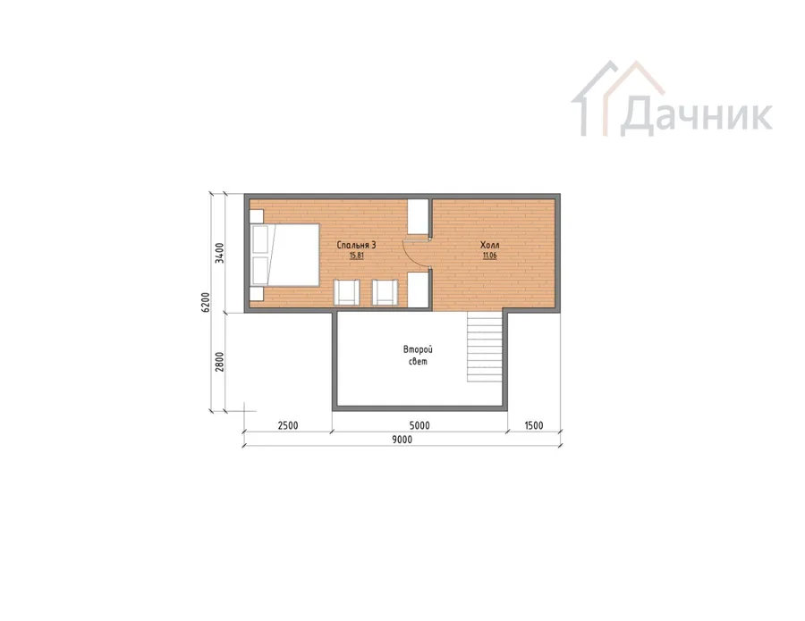 Планировка ДК-226 - второй этаж