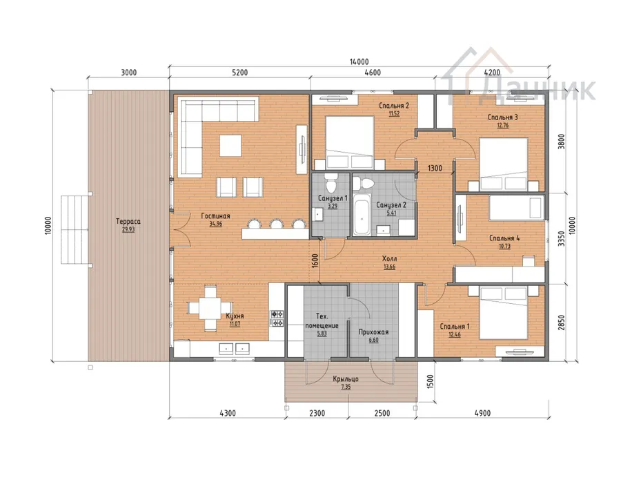 Планировка ДК-228